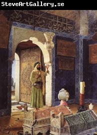 Osman Hamdy Bey Old Man before Children's Tombs